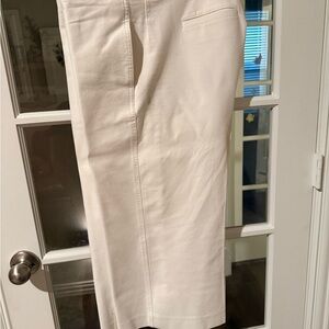 Ann Taylor Cream Wide Leg Pants